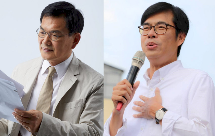 民進黨籍高雄市長補選參選人陳其邁(右)與民眾黨參選人吳益政(左)。(合成圖)