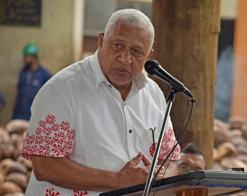 斐濟總理巴依尼馬拉馬(Frank Bainimarama)。(資料照片/巴依尼馬拉馬推特)