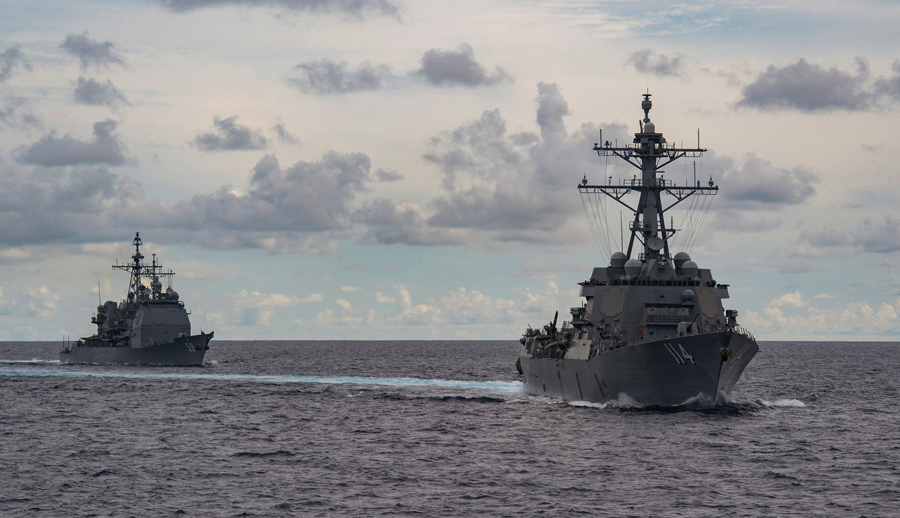 Nimitz(尼米茲號), Ronald Reagan (雷根號) 以及羅斯福號將再度於印太海域集結，維護印太和平。 (USPacificFleet@twitter)