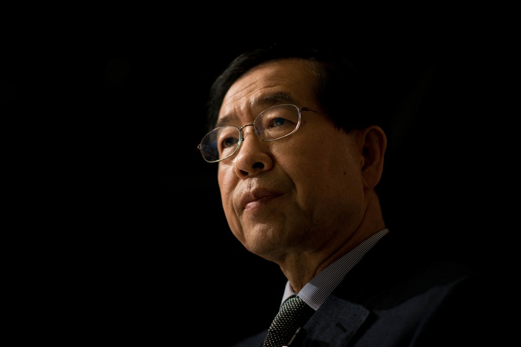 已故韓國首爾市長朴元淳(Park Won-soon) (AFP)