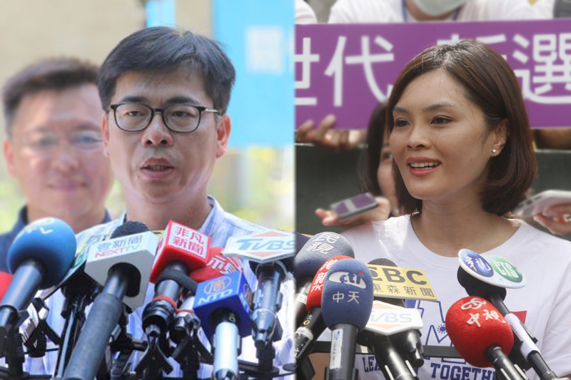 民進黨高雄市長補選參選人陳其邁（左）、李眉蓁（右）。（合成圖）
