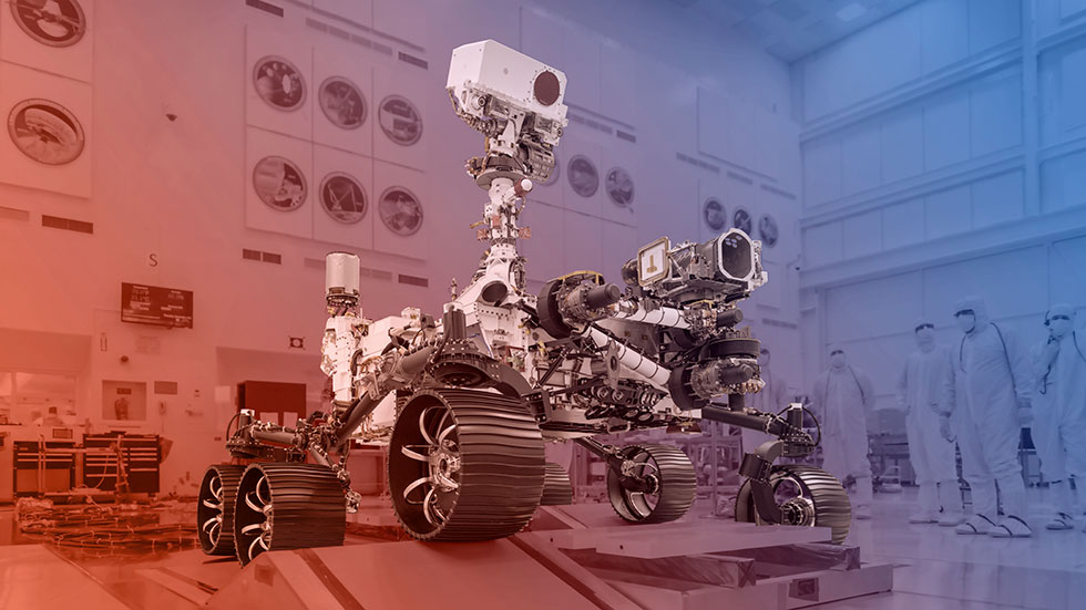 美國國家航空暨太空總署(NASA)將於7月30日發射最先進火星探測車「毅力號」(Perseverance)，前進35億年前曾為河流三角洲的區塊，探尋古微生物的遺跡。(NASA推特)