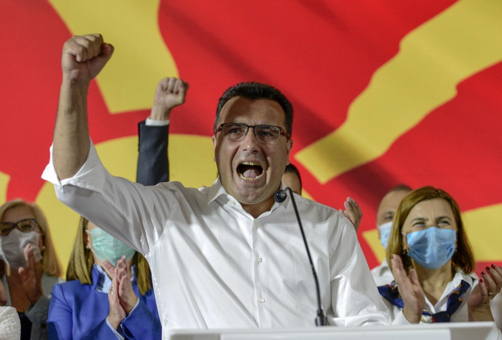馬其頓社會民主聯盟黨魁柴伊夫(Zoran Zaev) (AFP)