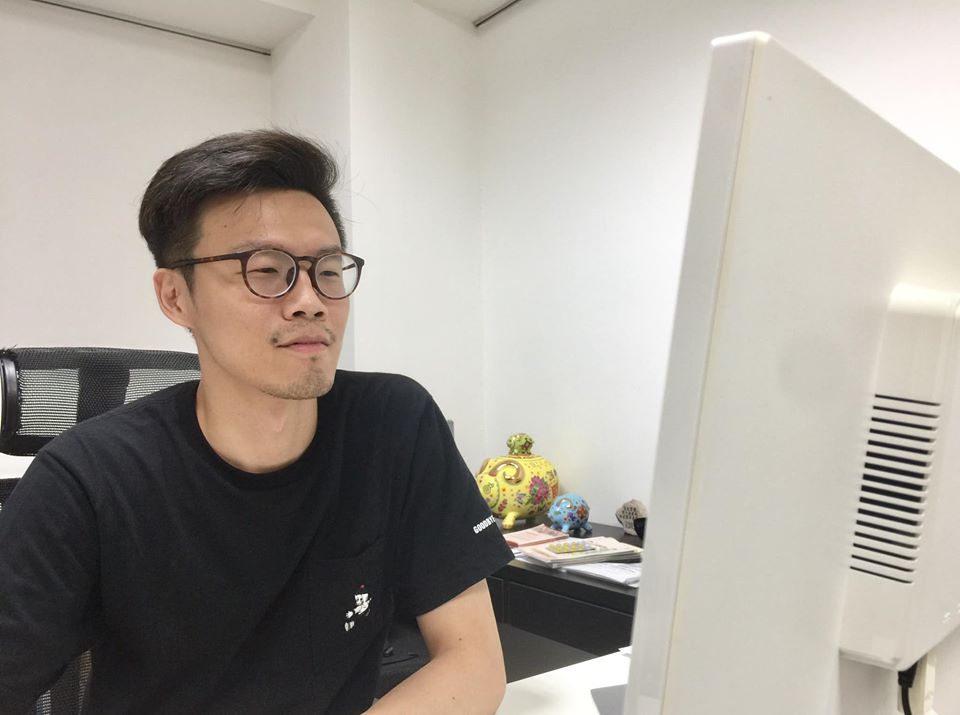 台灣醫療科技整合學會秘書長陳泰呈。(蕭照平攝)
