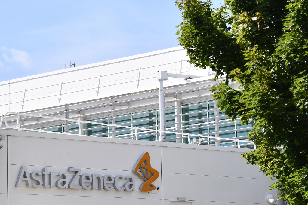 英國藥廠阿斯特捷利康(AstraZeneca)。(AFP)