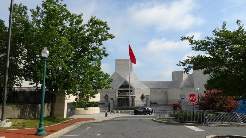 中國駐休士頓領館遭關閉，華府中使館未見異常。 (圖:中央社)