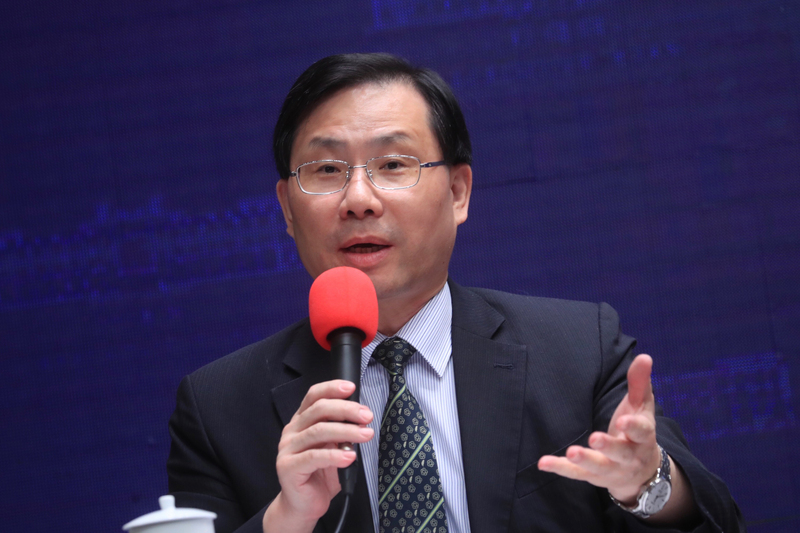 行政院會後記者會23日上午在新聞中心舉行，經濟部次長林全能（圖）出席，並回應媒體提問。(圖:中央社)