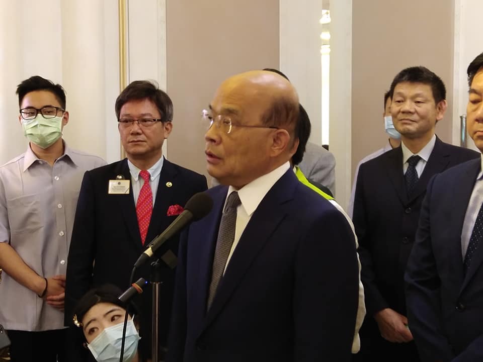行政院長蘇貞昌。(王韋婷攝)