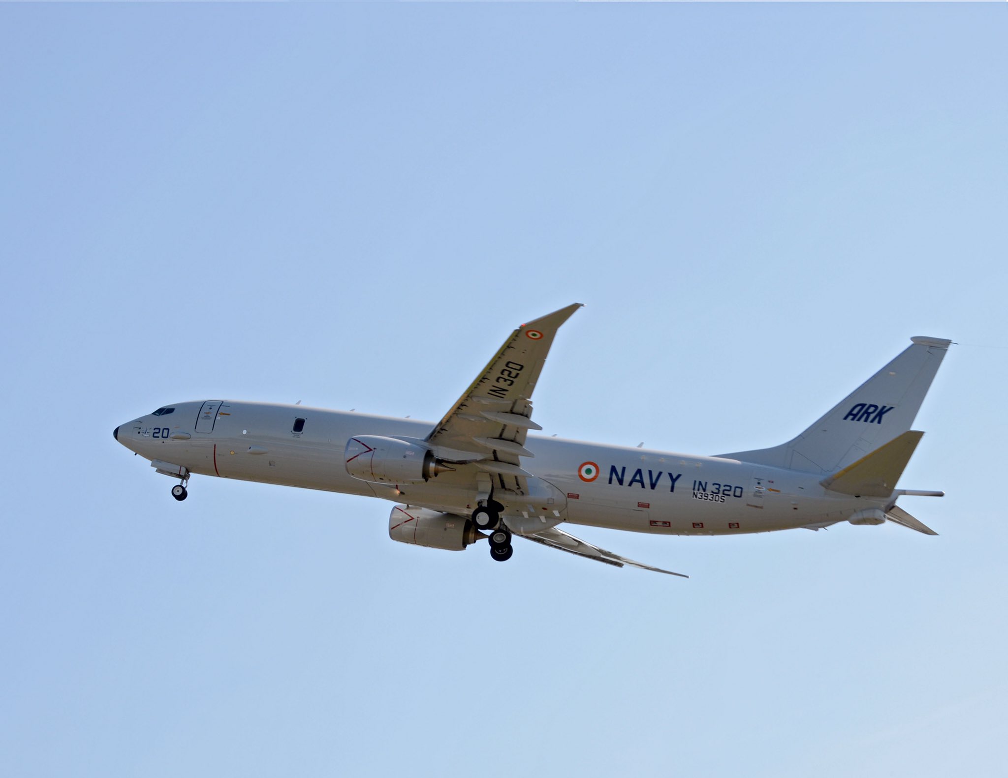 P-8I海神式巡邏機讓印度在印度洋多次監控到中國軍艦的活動，印度於2016年再向美增購4架，預計從今年12月開始交付。(示意圖/Twitter)
