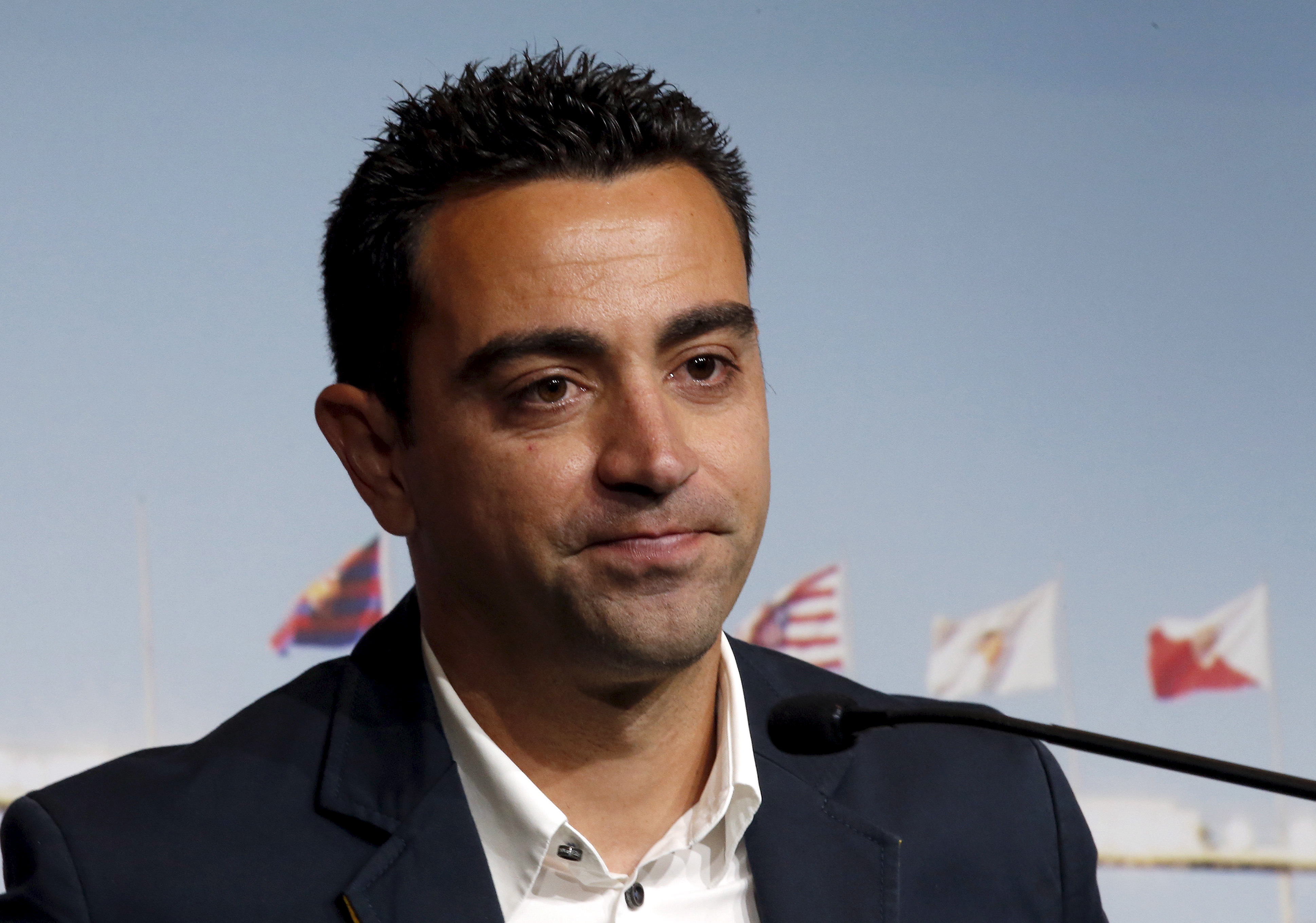 前西班牙甲級足球聯賽巴塞隆納隊球星哈維(Xavi Hernandez)。（路透社/達志影像）