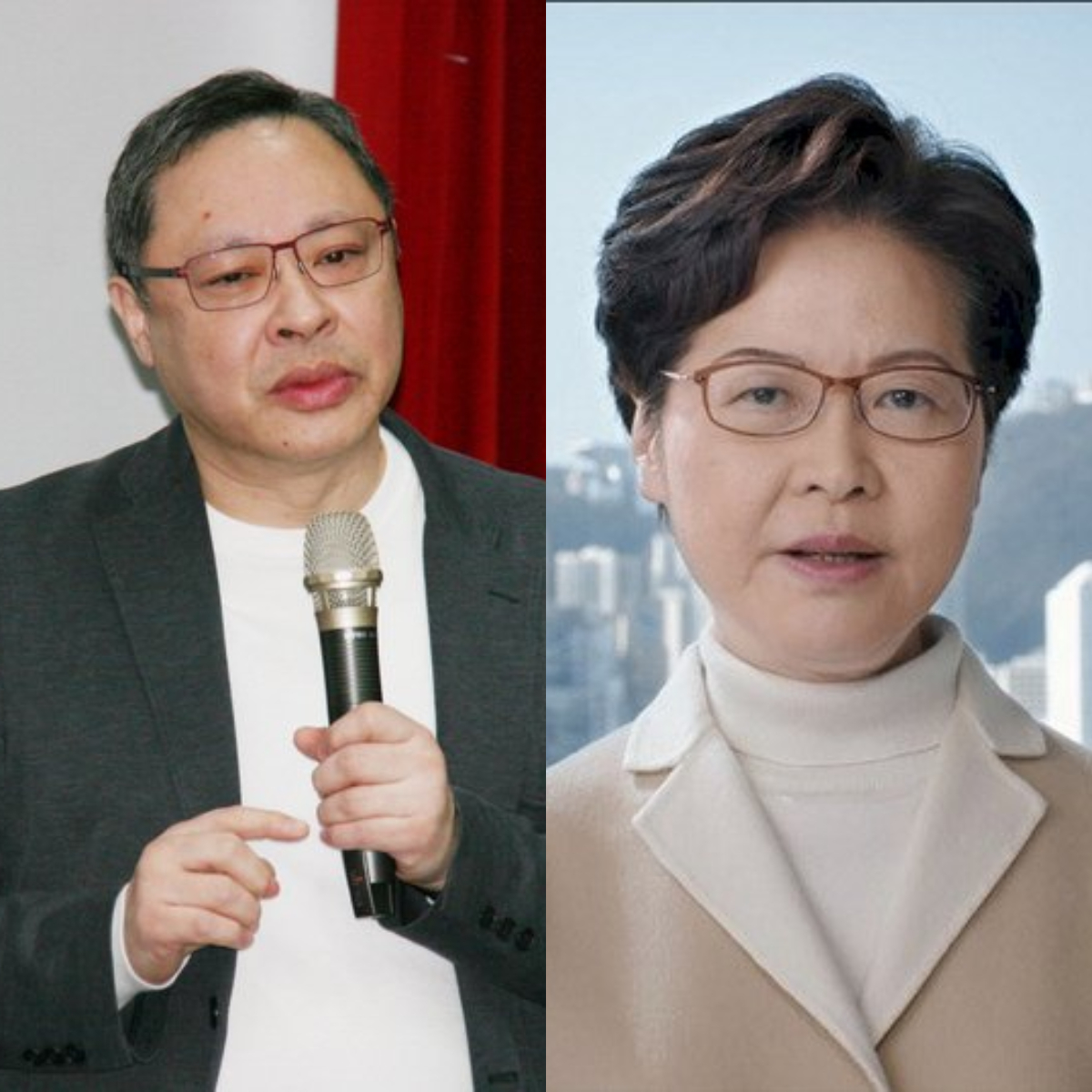 香港泛民主派領軍學者戴耀廷(圖左)29日公開表示將會依照程序上訴至校監，即行政長官林鄭月娥(圖右)。(合成圖)