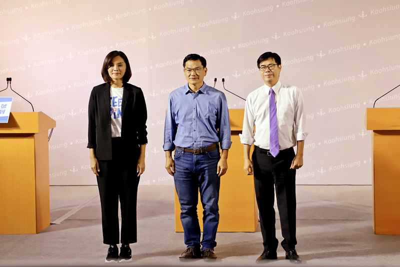 高雄市長補選公辦電視政見發表會1日下午登場。(合成圖/中央社)