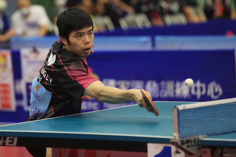 莊智淵桌球亞錦賽扳倒日本選手 晉級4強篤定有牌。(圖:中央社檔案照片)