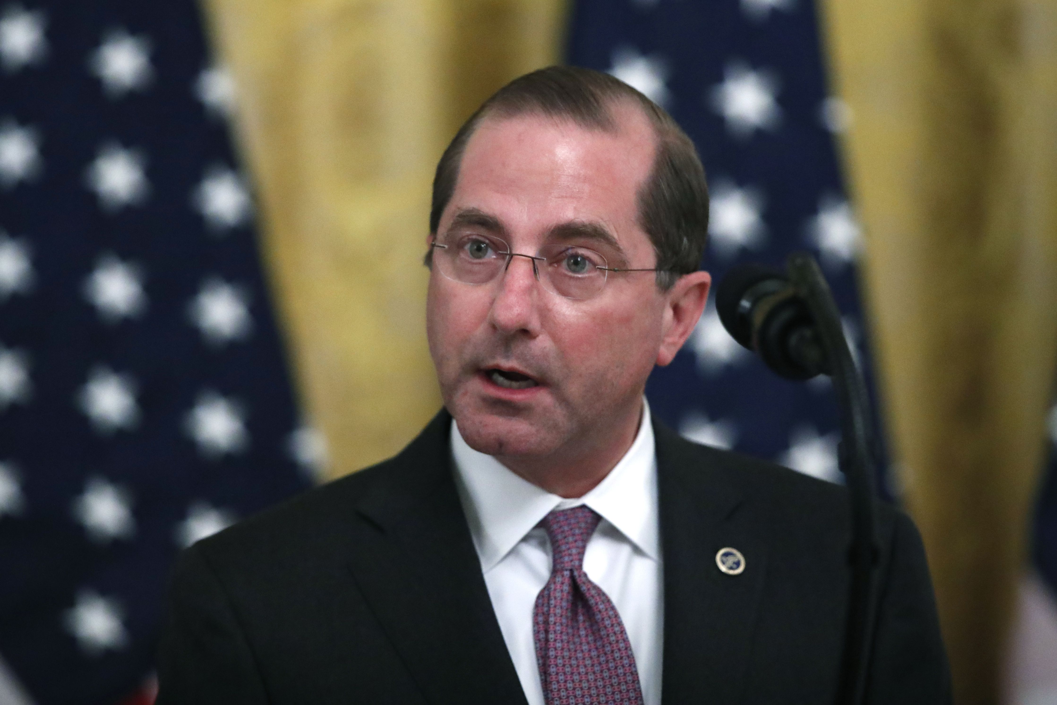美國衛生部長阿札爾(Alex Azar)下週訪台。 (AP/達志影像)