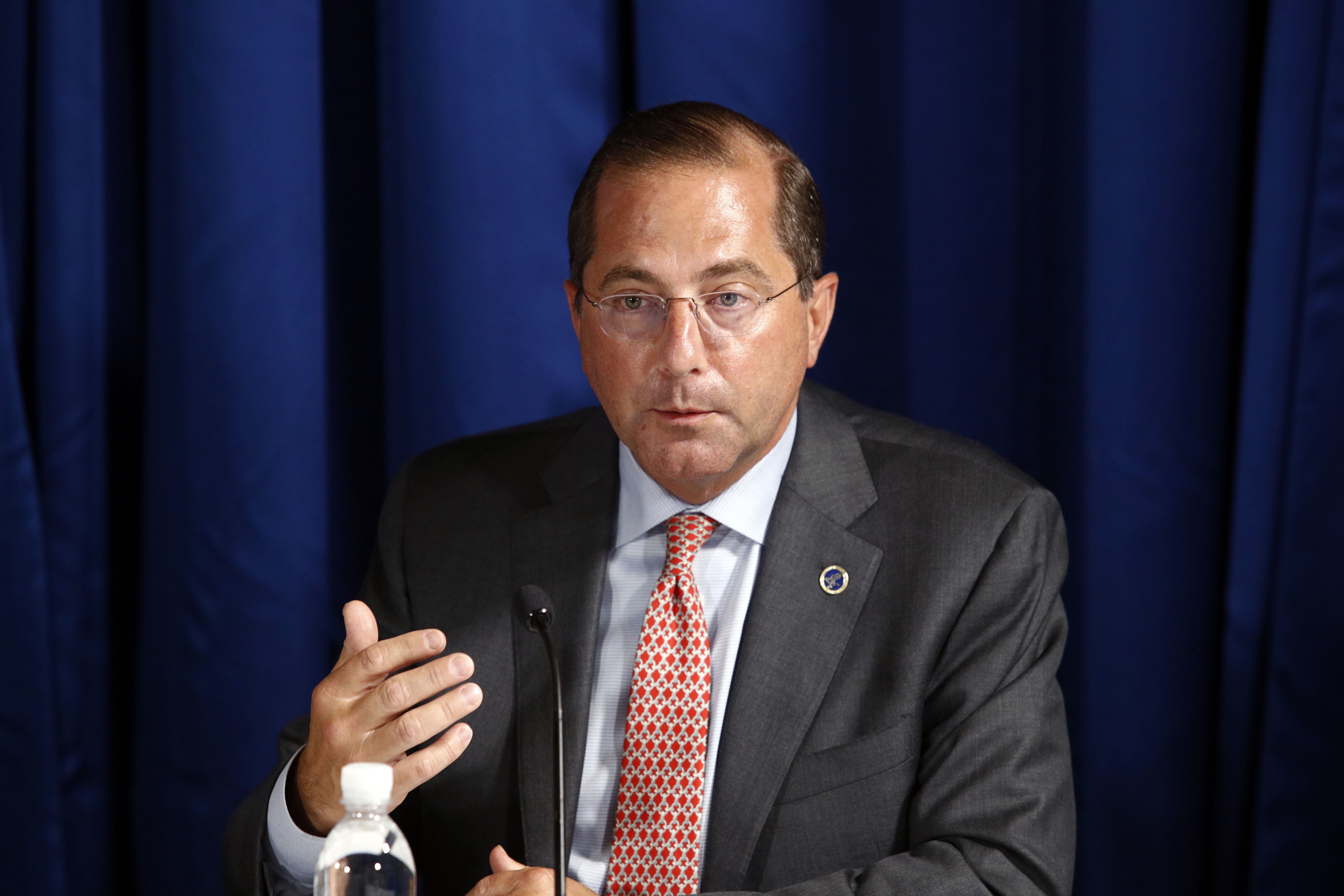 美國衛生部長阿札爾(Alex Azar)。 (AP/達志影像)