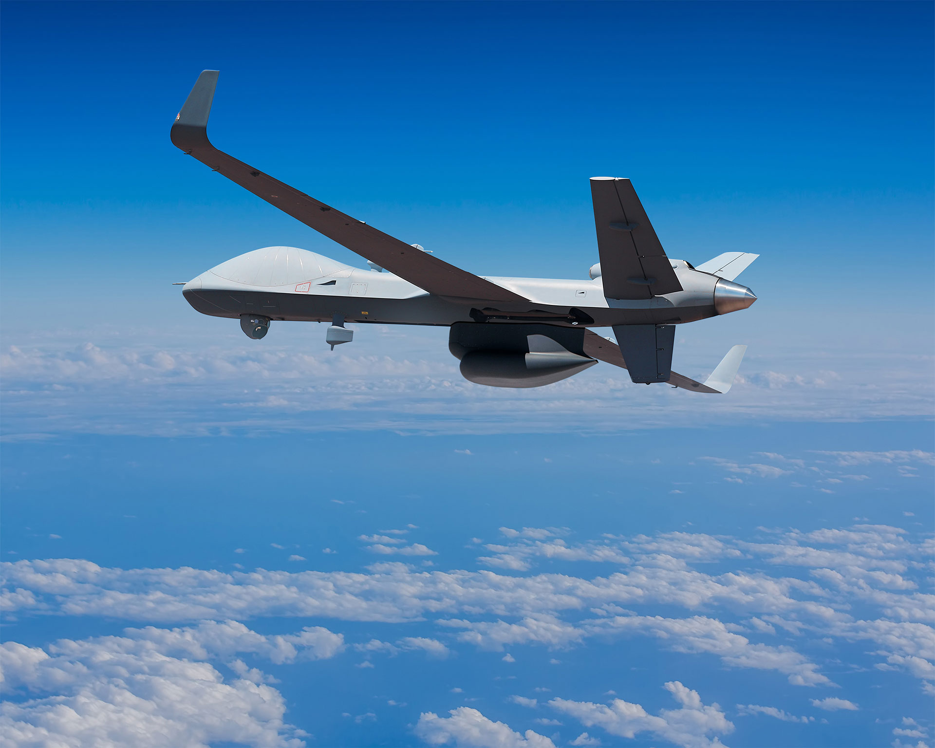 「海上衛士」MQ-9B(SeaGuardian)無人偵察機。(GA航空系統公司網站)