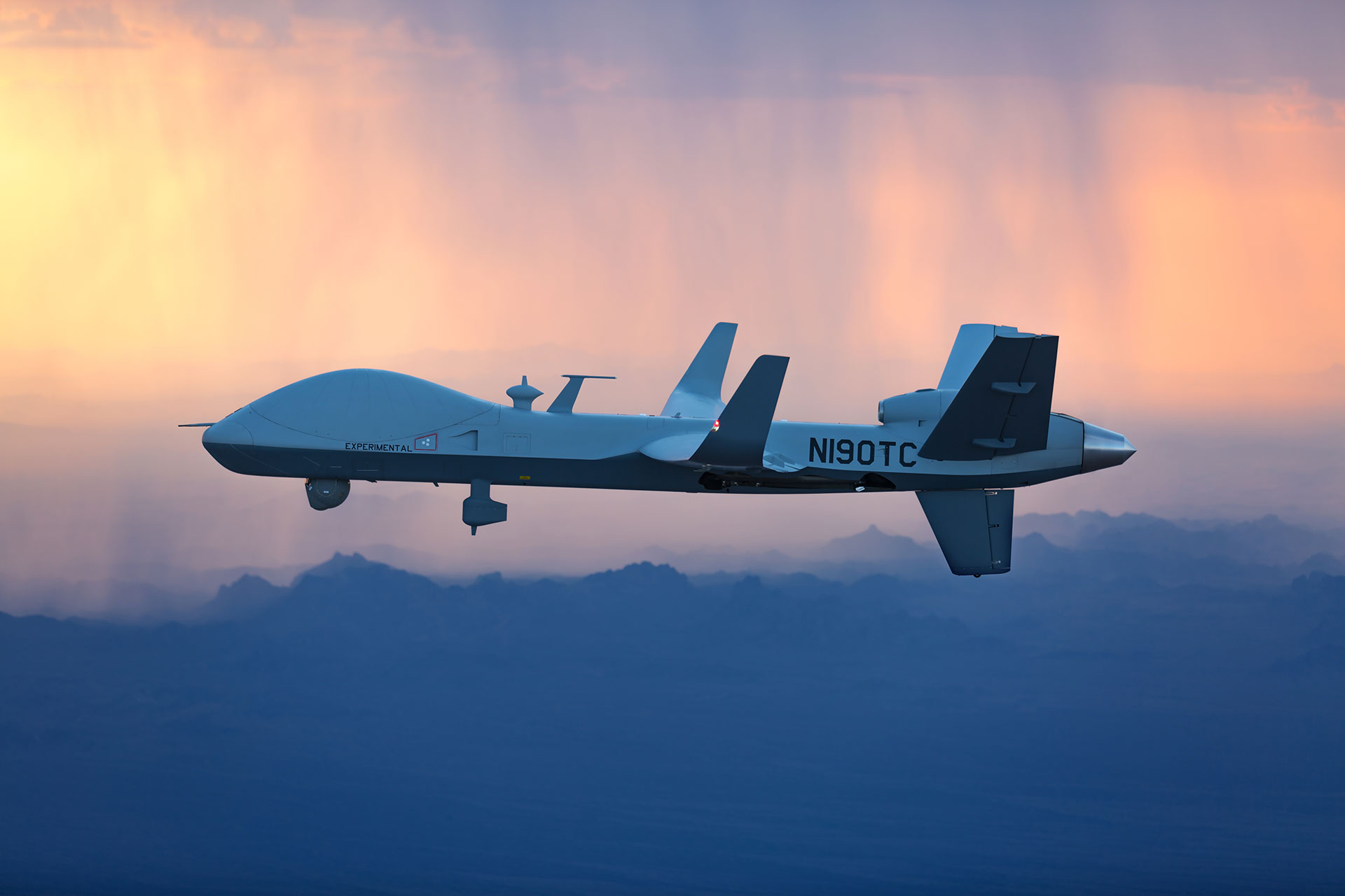 「海上衛士」MQ-9B(SeaGuardian)無人偵察機。(GA航空系統公司網站)