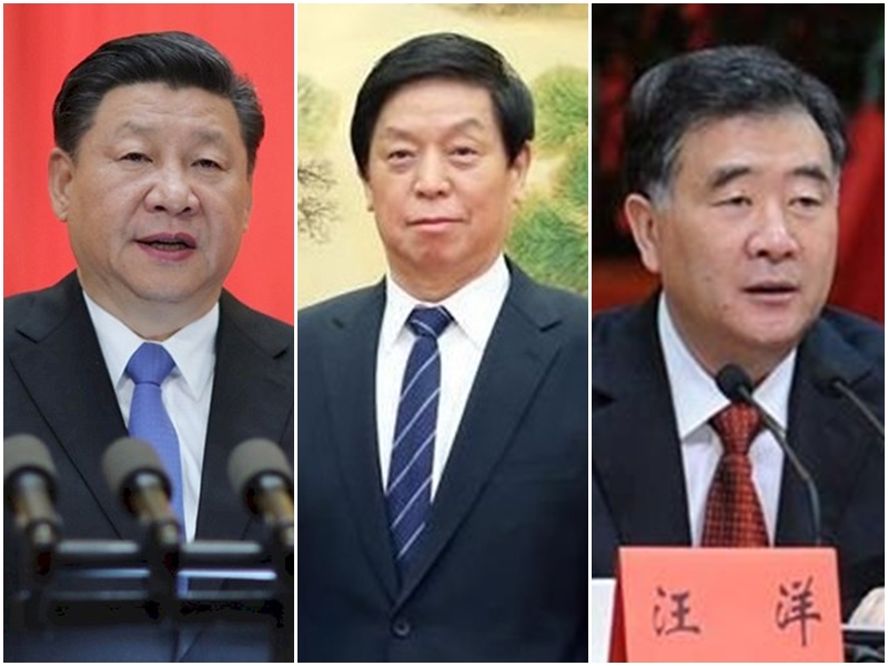 美媒12日披露，習近平、栗戰書和汪洋等3名中共政治局常委的親戚，近年在香港購買的豪宅總值超過5,100萬美元。(合成圖)