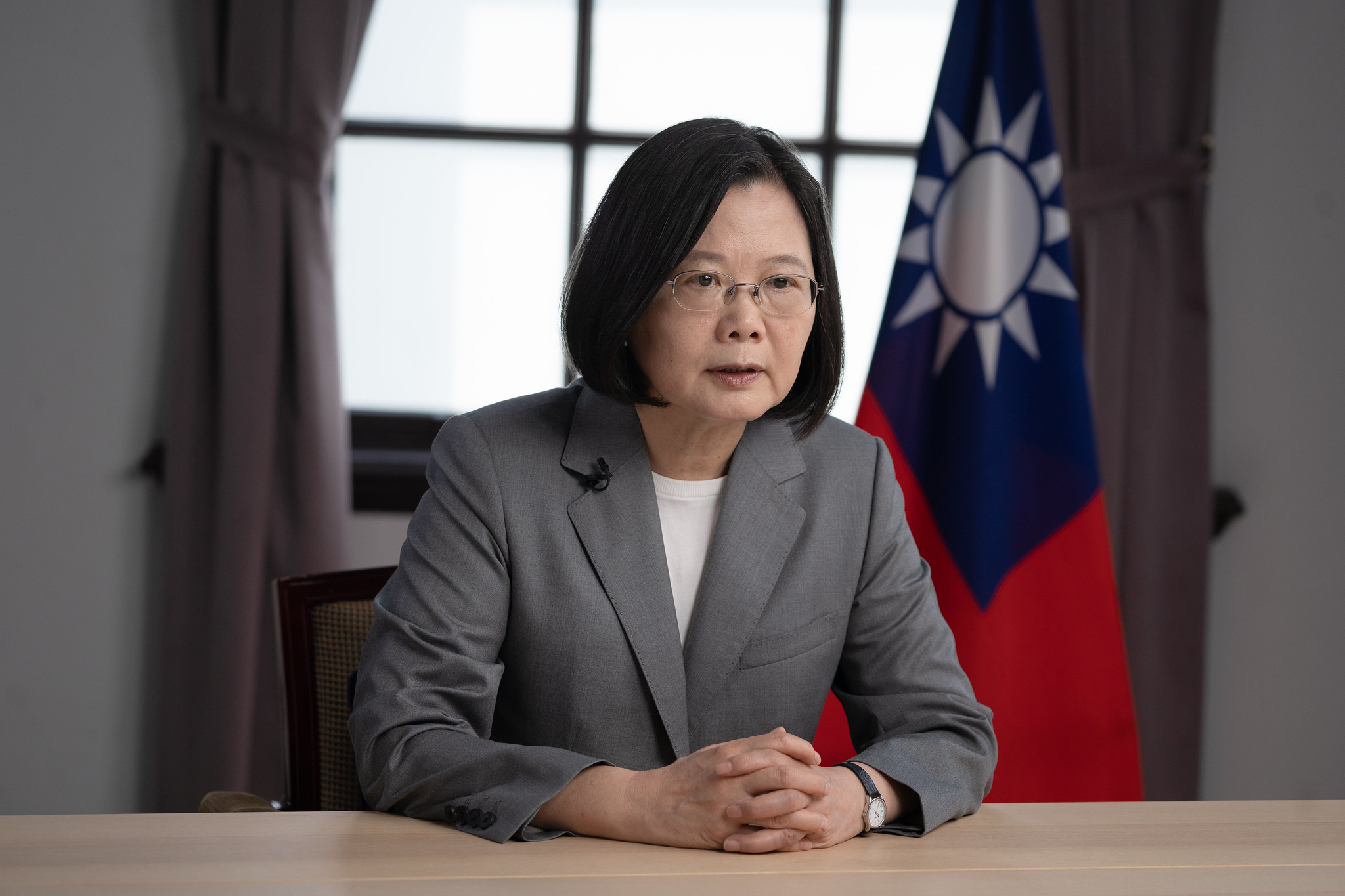 外傳國家祈禱早餐會籌備會今年以蔡英文總統邀民眾參與同志遊行，造成內部紛爭為由，建議蔡總統不必到場。(圖：總統府提供)