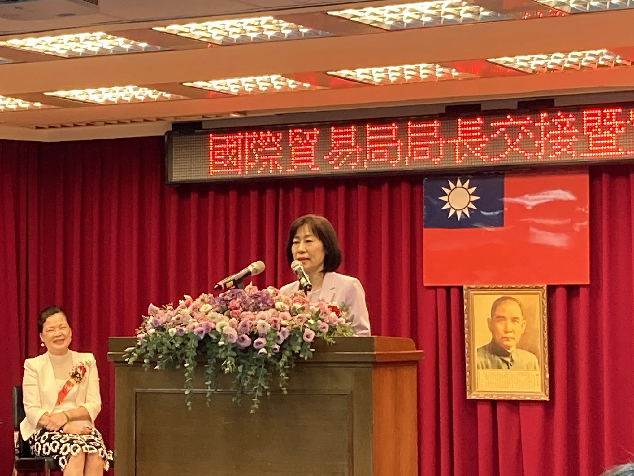 經濟部國際貿易局局長江文若走馬上任。(謝佳興 攝)