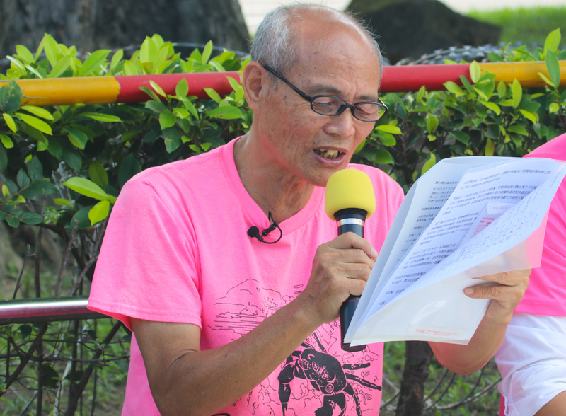搶救大潭藻礁行動聯盟召集人潘忠政(圖)臉書疑遭檢舉，無法直播也無法發送廣告。（中央社）