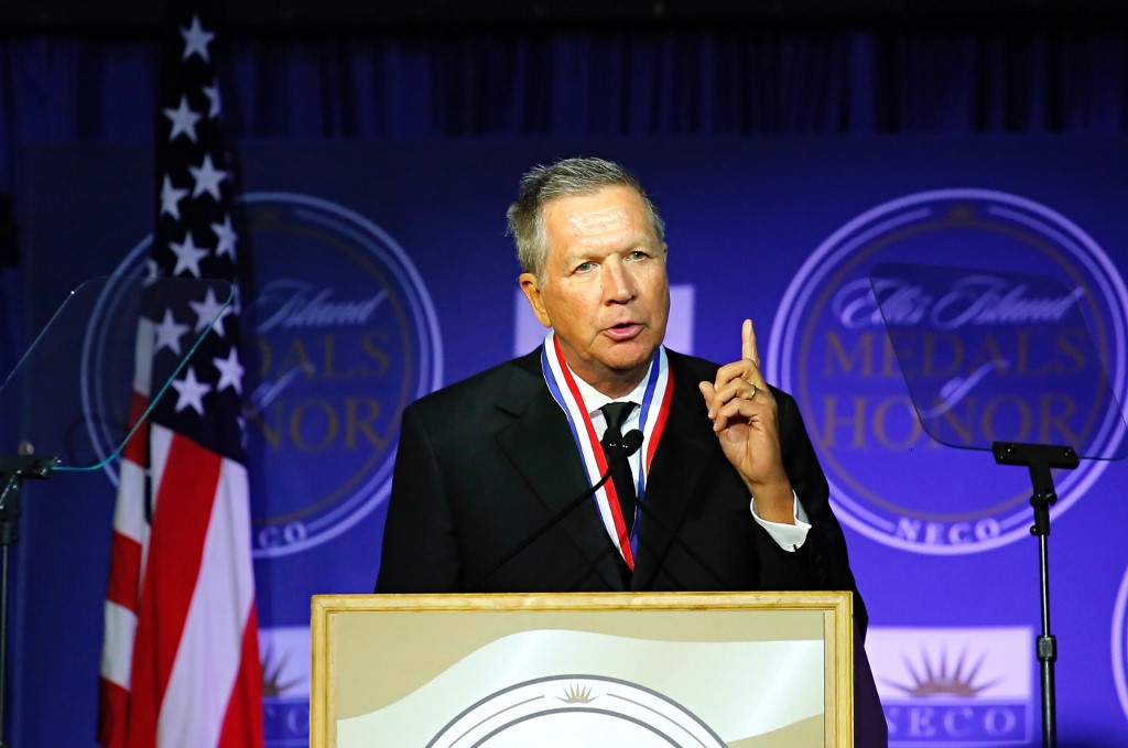 前俄亥俄州長凱西奇(John Kasich)  (AFP)