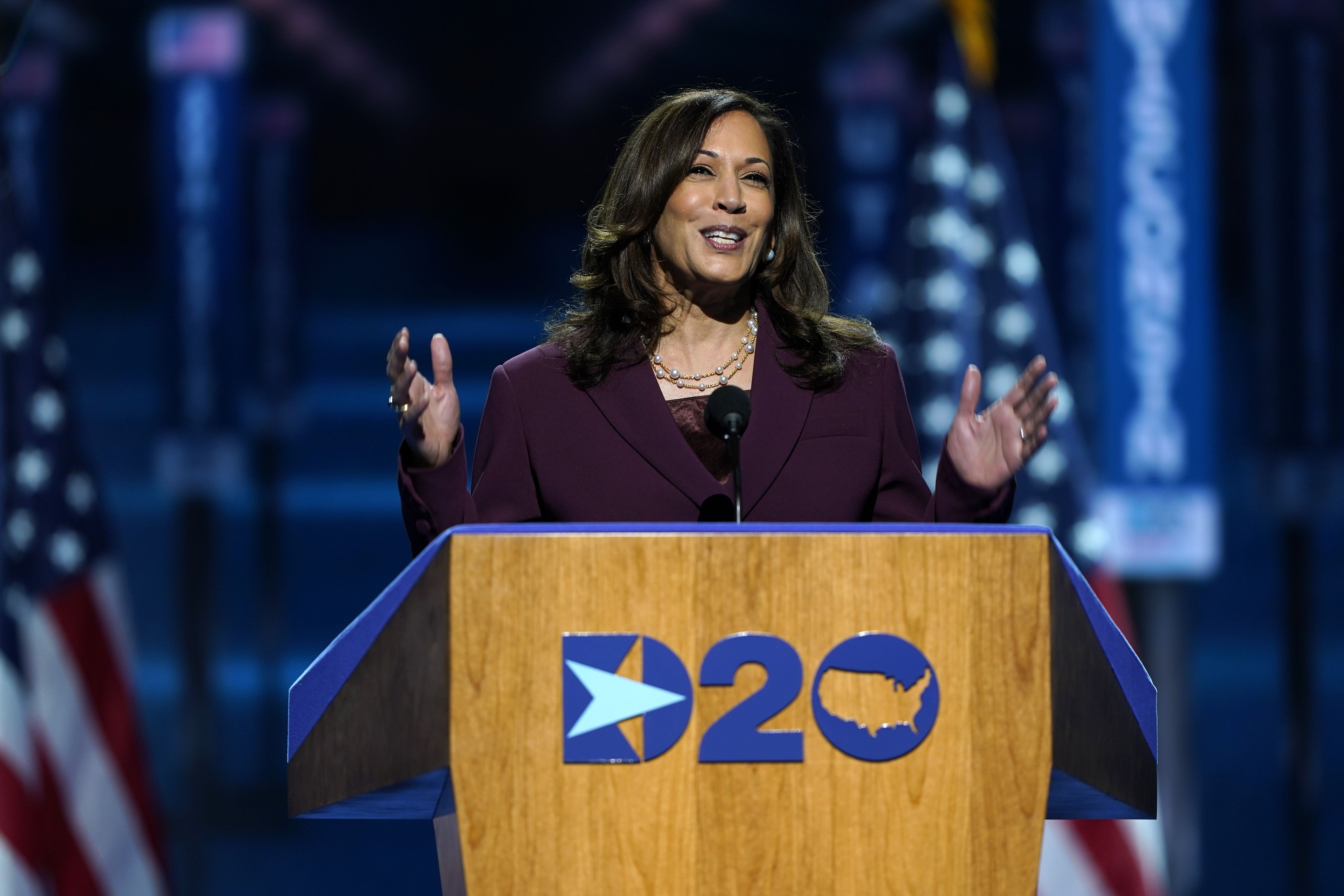 美國民主黨副總統候選人賀錦麗(Kamala Harris)。(美聯社/達志影像)