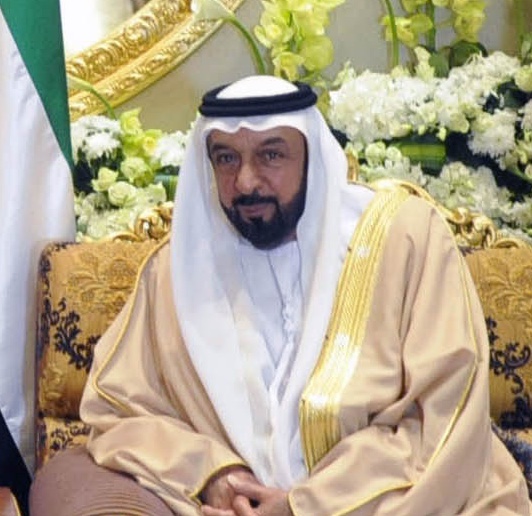 阿聯總統哈里發(Sheikh Khalifa bin Zayed Al-Nahyan)29日頒布命令，正式終止對以色列的抵制。(圖取自維基)