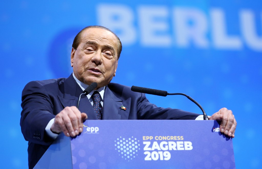義大利前總理貝魯斯柯尼(Silvio Berlusconi)。(資料照／AFP)
