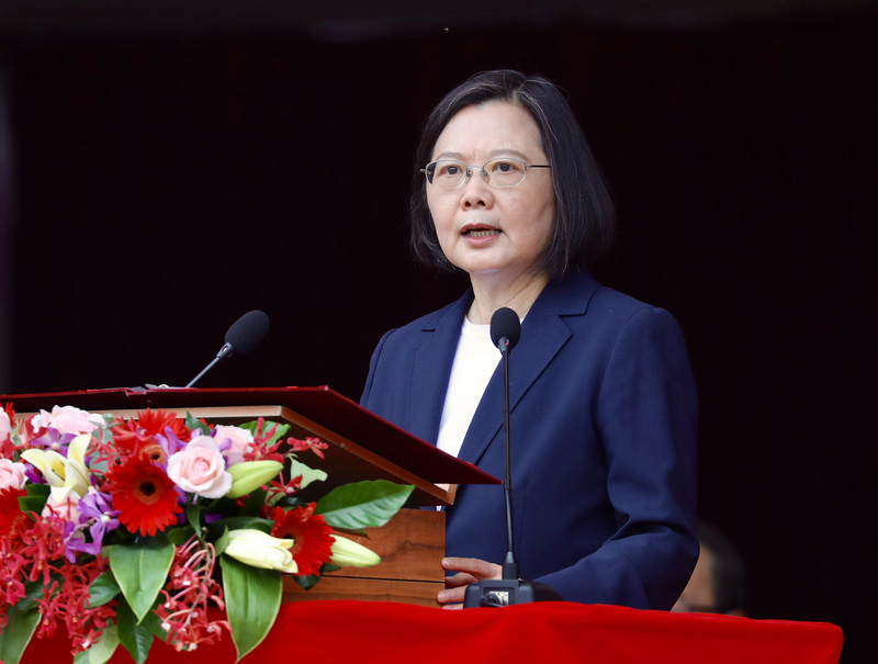 蔡英文總統：「作為總統，必須在國家安全受到威脅當下拿出解決方案。」(資料照/中央社)