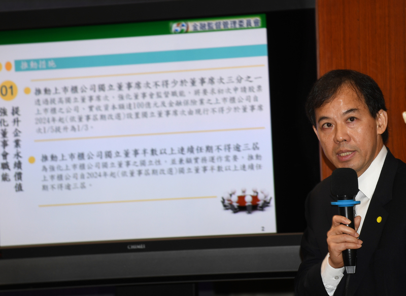 金管會證券期貨局長張振山。(圖:中央社檔案照片)
