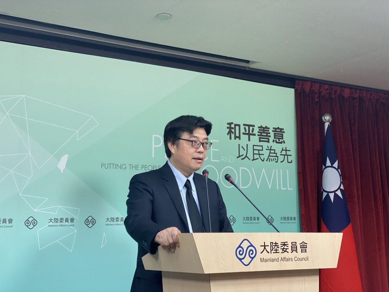 陸委會發言人邱垂正（圖）表示，目前尚未收到陳同佳來台自首相關通知，但刑事局與港警務處已有建立單一聯繫窗口。(中央社資料照)