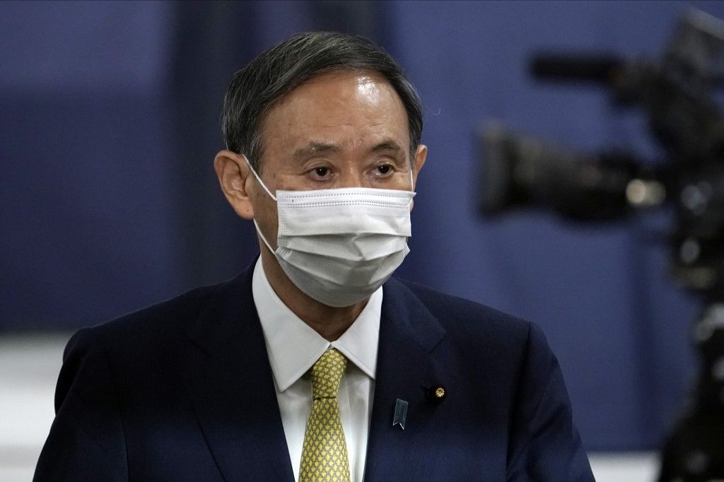 日本內閣官房長官菅義偉當選執政黨自民黨總裁(黨主席)，國會將指定他出任首相，正式接替首相安倍晉三。(AFP)