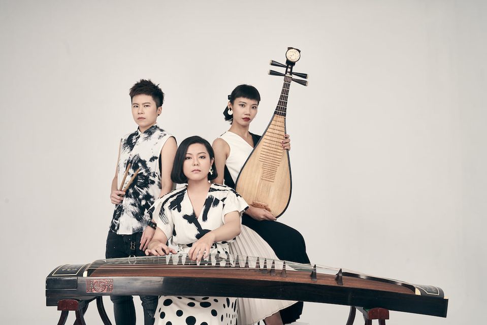 2020韓國全州國際音樂節線上開幕音樂會，台灣國樂三重奏Cube Band受邀參與，將在線上與其他國家音樂家一同跨國即興合奏演出。(捌號會所提供)