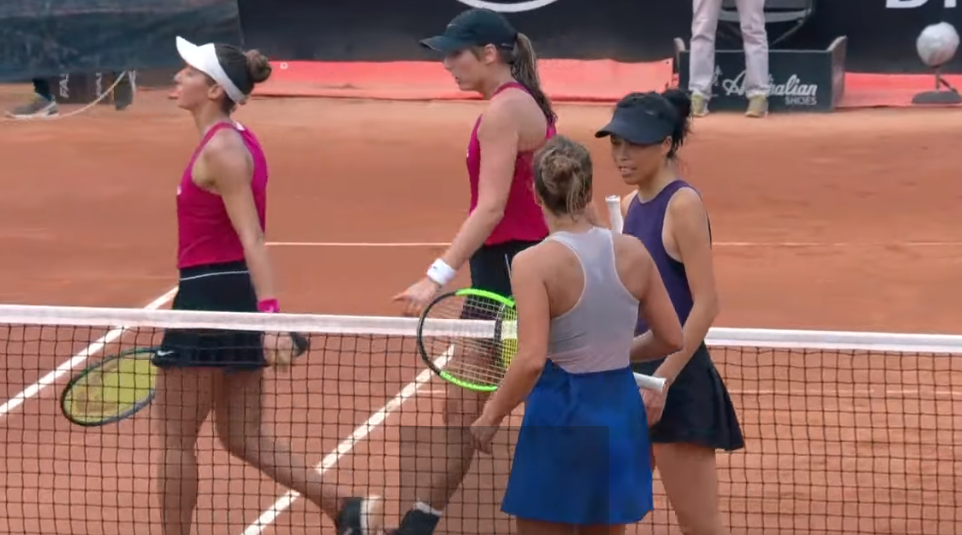 網球女雙世界球后謝淑薇和捷克搭檔史翠可娃(Barbora Strycova)，19日在羅馬網球賽女雙四強擊敗美國選手卡特(Hayley Carter)與巴西女將史蒂芬妮(Luisa Stefani)挺進決賽。(圖:夢遊寫真人謝淑薇fb影片)