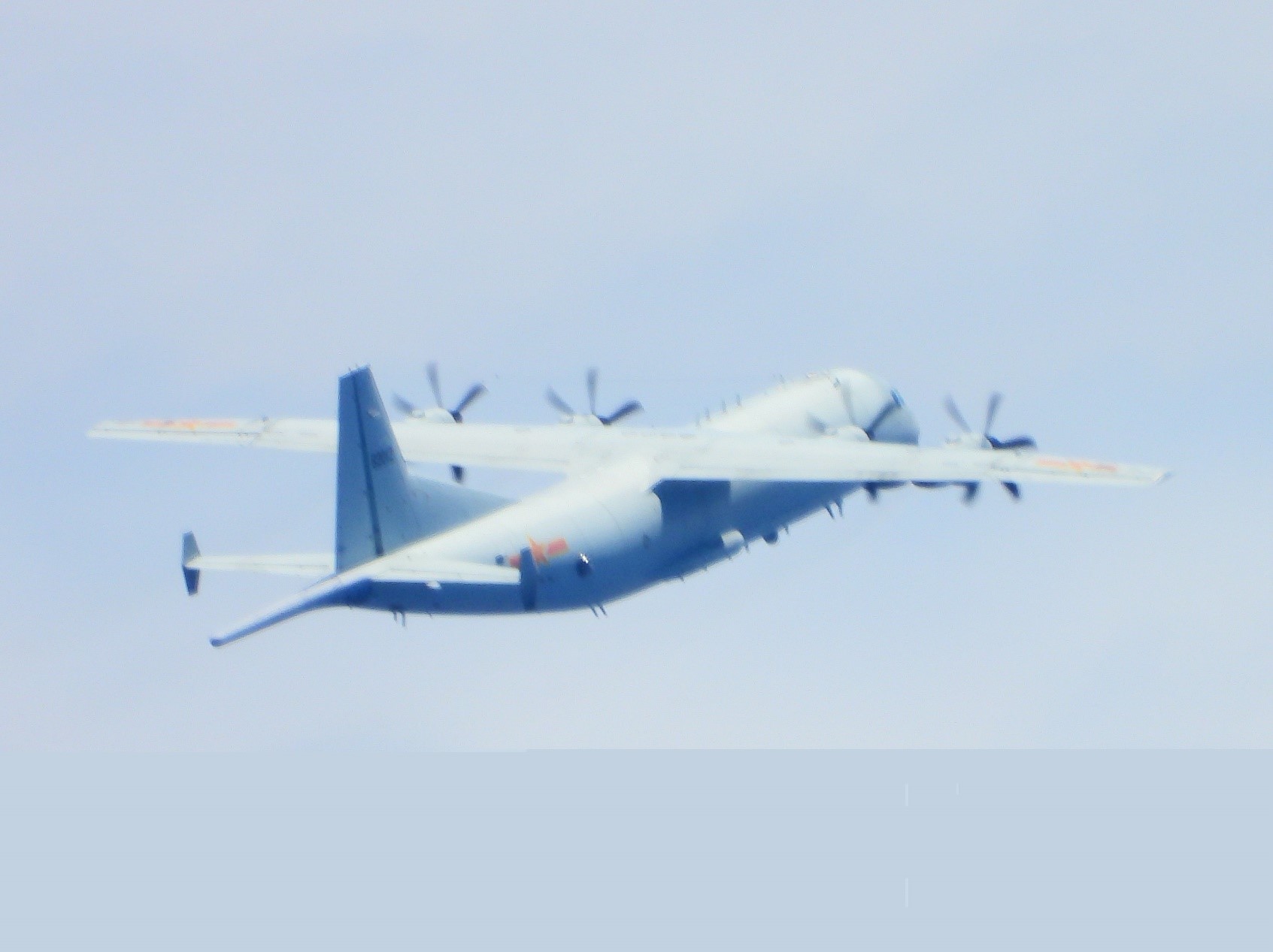 共軍運8反潛機。(國防部提供)