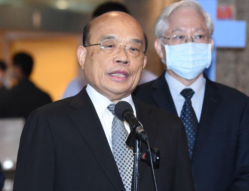 行政院長蘇貞昌（前）。(資料照 / 圖:中央社)