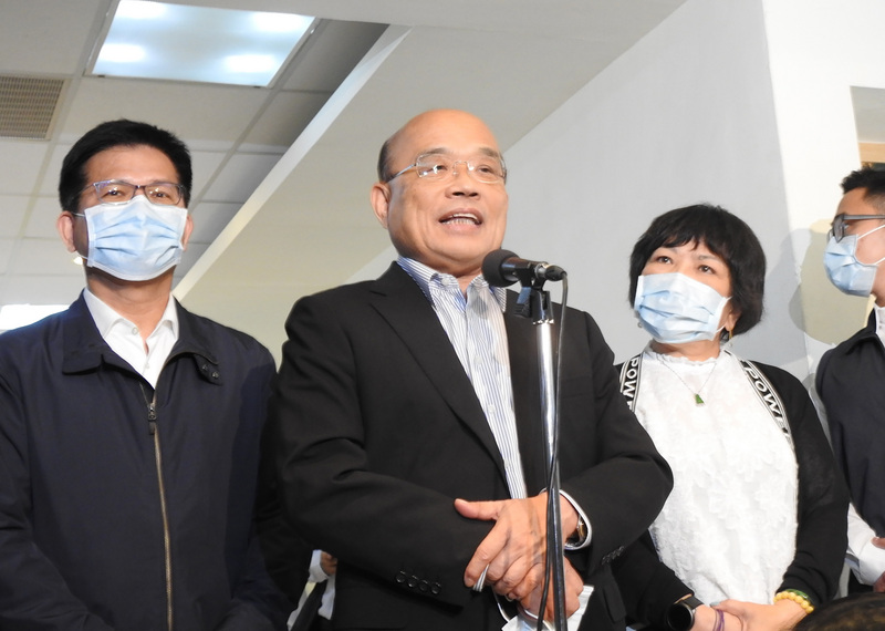 行政院長蘇貞昌指出，有中國藝人因為違背共產黨的意識而消失，他擔心歐陽娜娜若受制於中國，會有什麼下場。(圖：中央社)