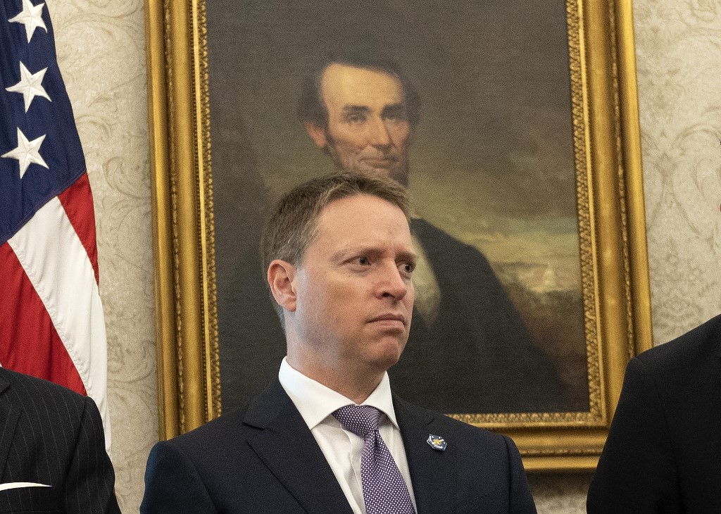美國白宮副國家安全顧問博明(Matthew Pottinger)。(AFP)