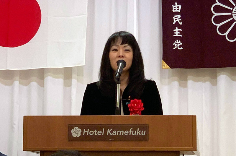被日媒稱為「失言女王」的自民黨眾議員杉田水脈。(翻攝自杉田水脈推特)
