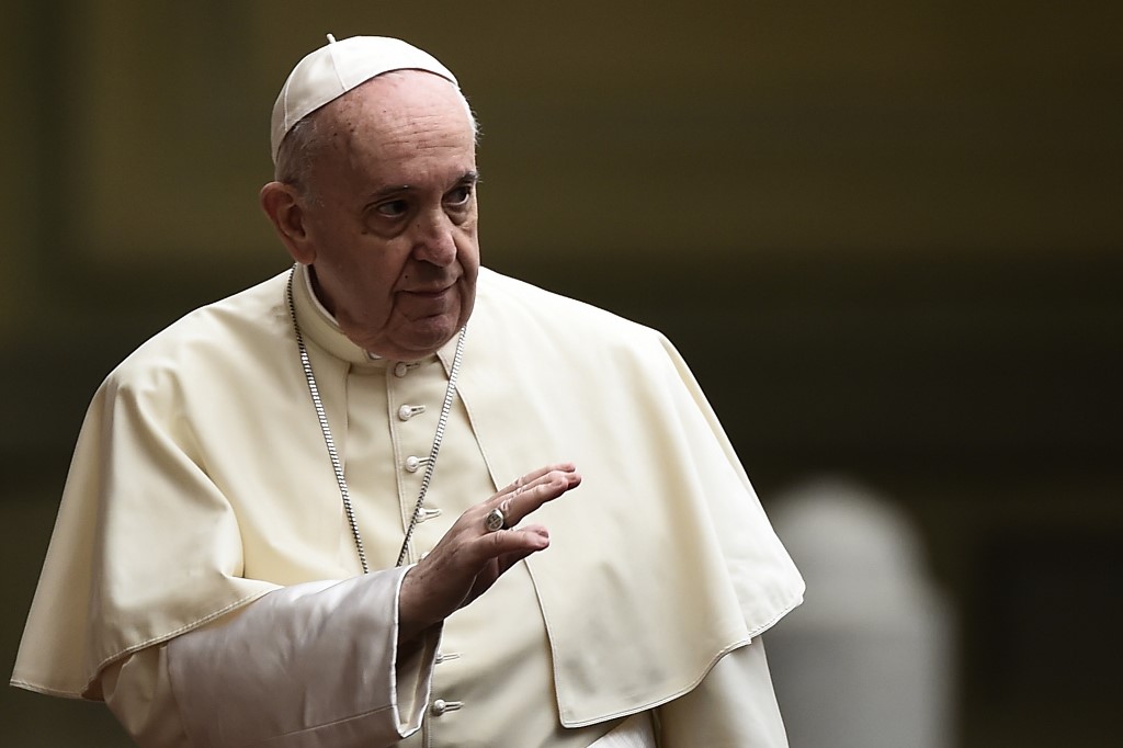 天主教教宗方濟各(Pope Francis)。 (AFP)