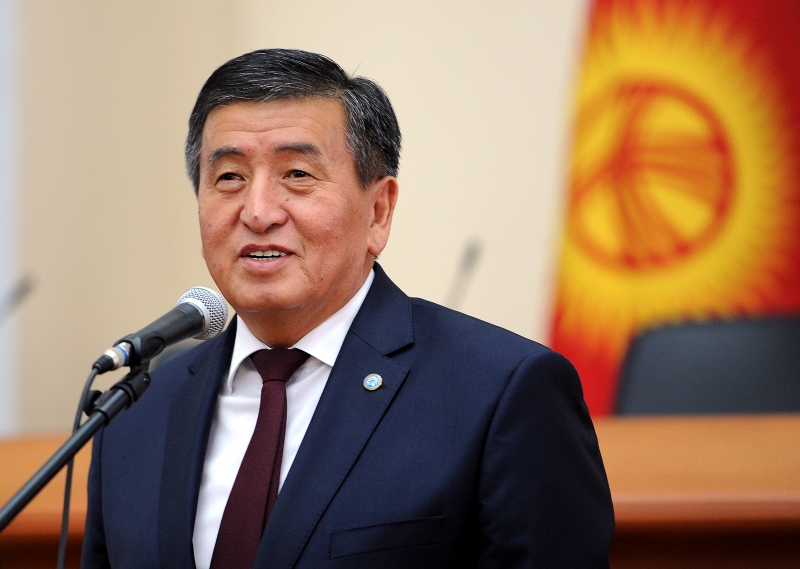 中亞國家吉爾吉斯總統秦貝柯夫(Sooronbay Jeenbekov)。(圖：推特)