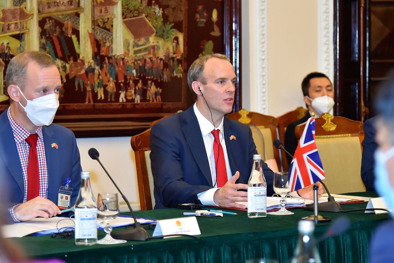 英國外交大臣拉布(Dominic Raab) 暗示不排除抵制2022北京冬奧。(圖: Dominic Raab) twitter)