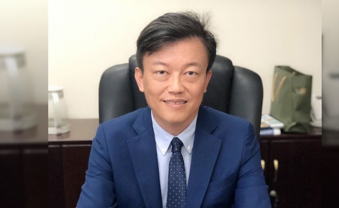 關島辦事處長陳盈連近日接受當地媒體訪問時指出，將盡最大努力促進雙方的經濟交流以及人民往來。（駐關島辦事處提供）