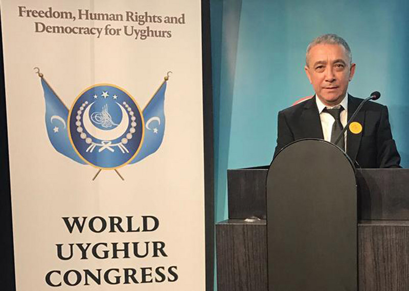 世界維吾爾代表大會發言人迪里夏提。（世界維吾爾代表大會提供）
