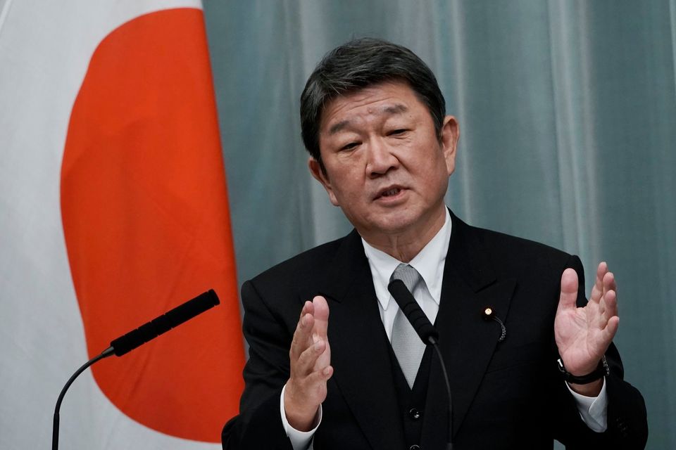 日本外相茂木敏充(Toshimitsu Motegi) (美聯社/達志影像)