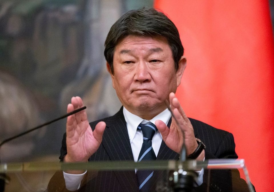 日本外相茂木敏充(Toshimitsu Motegi) (美聯社/達志影像)