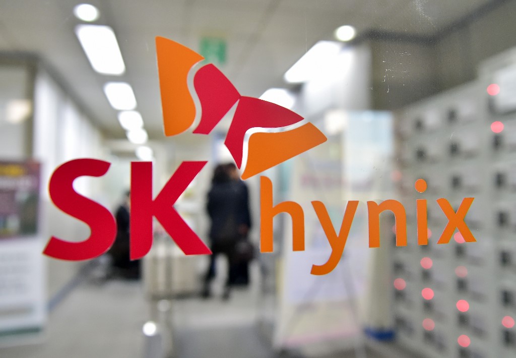 南韓晶片製造商SK海力士公司(SK Hynix)。 (AFP)