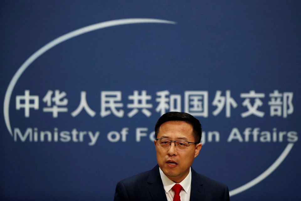中國外交部發言人趙立堅(Lijian Zhao) (路透社/達志影像)