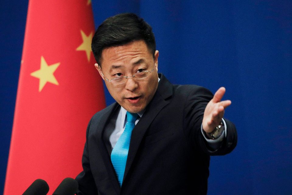 中國外交部發言人趙立堅(Lijian Zhao) (美聯社/達志影像)